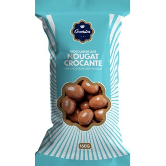 Arcadia Amêndoas Cobertas de Chocolate Nougat embalagem 160 g