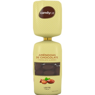 Candycat Amêndoas de Chocolate de Leite embalagem 160 g
