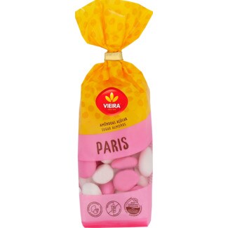 Vieira Amêndoas Cobertas de Chocolate Paris embalagem 180 g