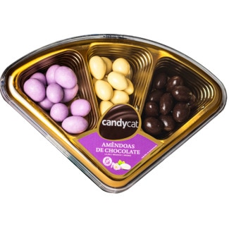 Candycat Amêndoas Cobertas de Chocolate Sortido embalagem 180 g