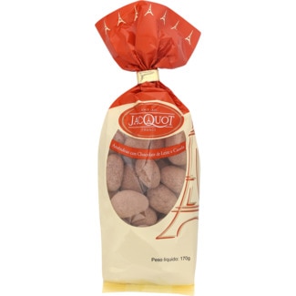 Jacquot Amêndoas Cobertas de Chocolate de Leite e Canela embalagem 170 g
