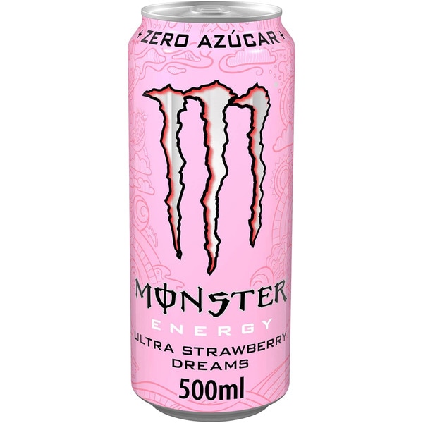 Ultra strawberry Zero sugar energy drink tin 50 cl