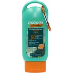 Adventure Sonnenschutzcreme für das Gesicht SPF-50 hoher Schutz Topf 50 ml wasserfest + Karabiner als Geschenk