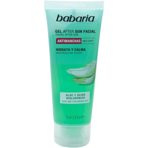 Aftersun-Gel gegen Flecken, spendet Feuchtigkeit und beruhigt Topf 75 ml mit Aloe und Hyaluronsäure