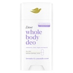 whole body deo lavender & chamomile deodorant stick 75 ml suitable for underarms, chest, thighs and much more