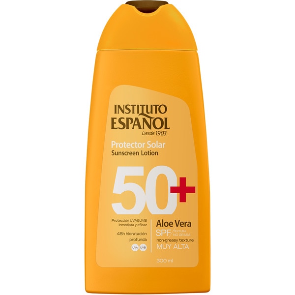 SPF-50+ sun cream very high protection lotion with aloe vera flask 300 ml