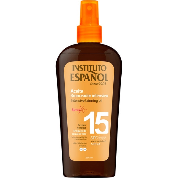 Intensives Bräunungsöl SPF-15 angereichert mit Aloe Vera Spray 250 ml