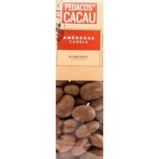 Pedacos Cacau Caixa de Amêndoas de Canela caixa 150 g