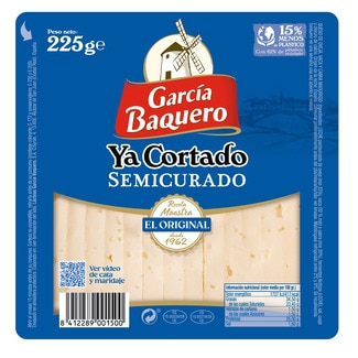Garcia Baquero Queijo Semicurado Já Cortado unidade 225 g
