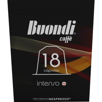 Buondi Café em Cápsulas Intenso embalagem 18 unidades