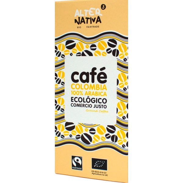 Café Moído Colômbia Biológico embalagem 250 g