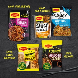 Noodles Saucy Pad Thai Taste rico en salsa paquete 128 g - Maggi