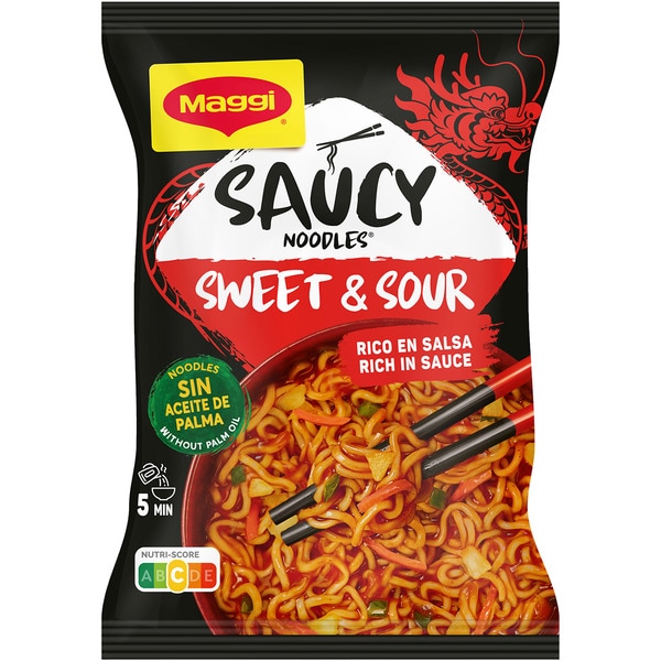 Saucy Sweet and Sour noodles rich in sauce packet 128 g