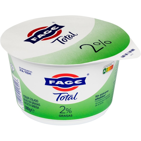 Total natural Greek yogurt, 2% fat container 500 g