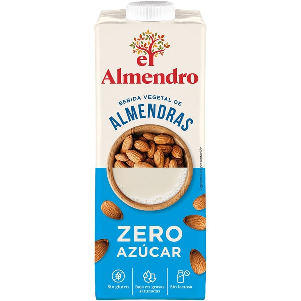 pflanzliches Mandelgetränk Zero Zucker glutenfrei und laktosefrei Karton 1 l