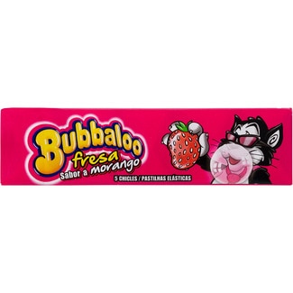BUBBALOO Kaugummis Erdbeergeschmack Paket 5 Einheiten