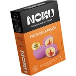 Mochi de crema helada de mango con corazón de fruta de la pasión estuche 6 unidades envuelta en suave masa de arroz sin gluten