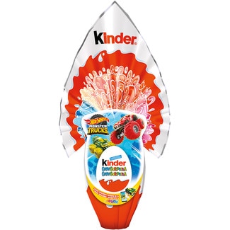 KINDER Großes Oster-Überraschungsei aus Schokolade Hot Wheels Monster Trucks Einheit 220 g
