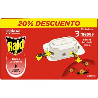 RAID Kakerlakenfalle, bis zu 3 Monate wirksam, beseitigt die gesamte Kolonie Box 6 Köder