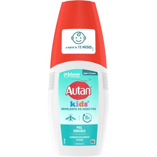 Kids repelente de insectos a partir de 12 meses piel sensible dermatológicamente probado vaporizador 100 ml