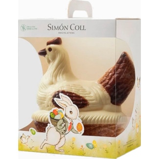 SIMON COLL Galinha de Chocolate Branco embalagem 300 g