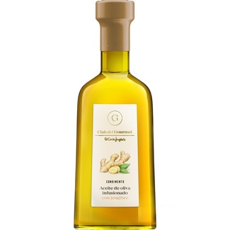 CLUB DEL GOURMET condimento de aceite de oliva infusionado con jengibre botella 250 ml