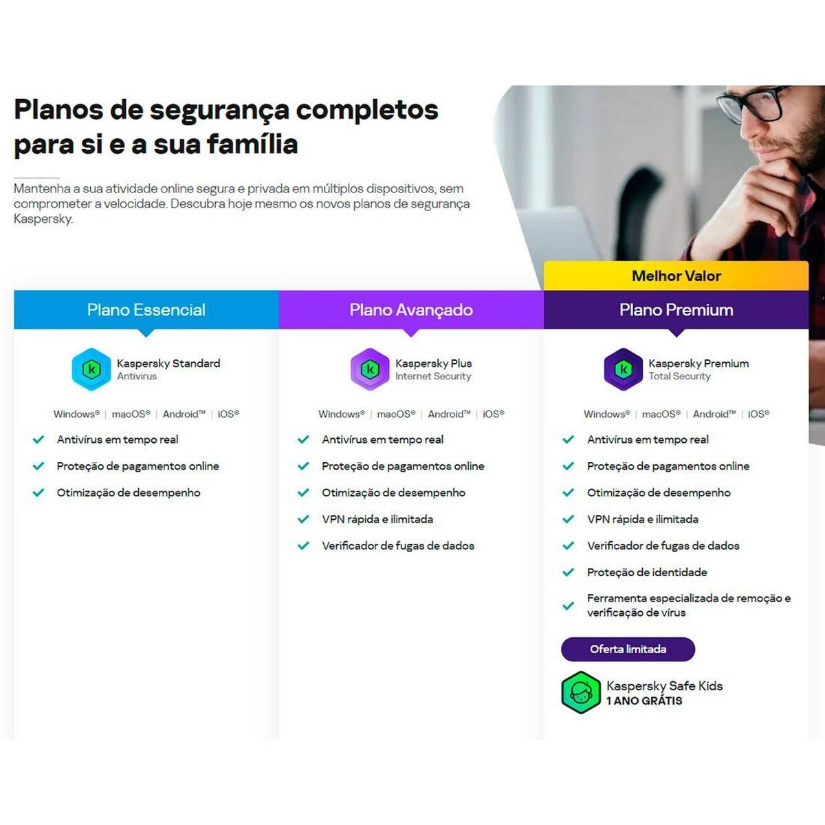 Software Antivírus Kaspersky Standard PT - 5 Dispositivos, 1 Ano 2