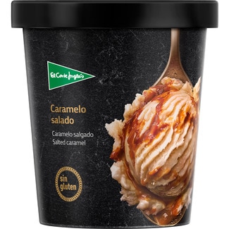 EL CORTE INGLES Salziges Karamell-Eis glutenfrei Becher 500 ml