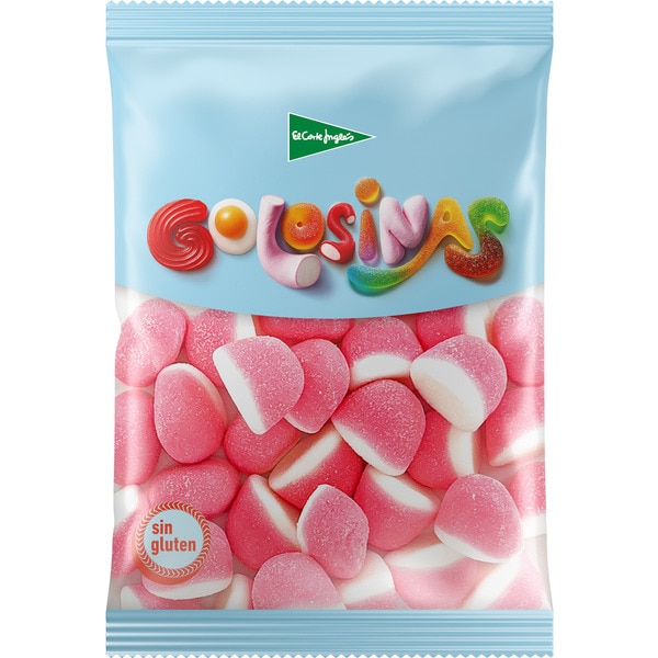 besos de goma de fresa y nata sin gluten bolsa 200 g