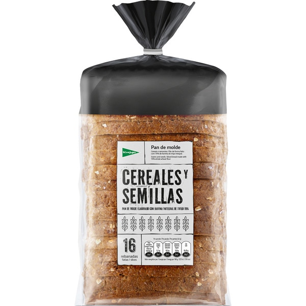 sliced bread with cereals and seeds 16 slices bag 680 g