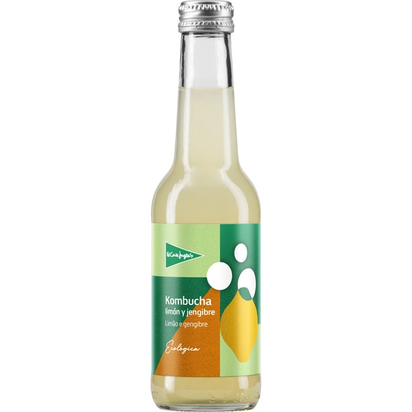 Bio-Kombucha mit Zitrone und Ingwer Flasche 250 ml