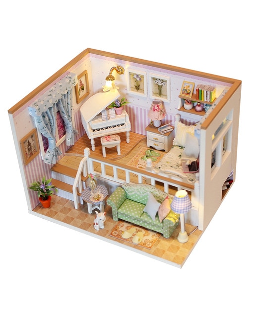 Habitación Porque te conocí. Maqueta 3D realista con gran detalle y luces led.