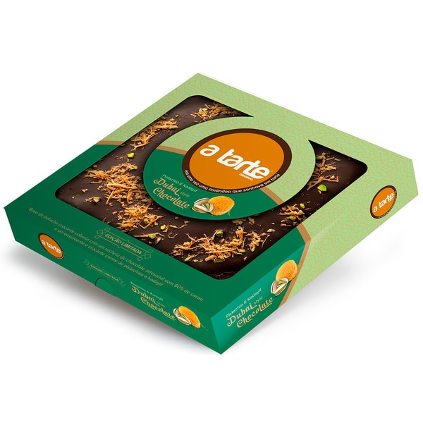 Tarte de Pistachio Chocolate Dubai embalagem 350 g