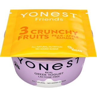 Yonest Iogurte Natural sem Lactose Pera, Maçã e Banana unidade 130 g