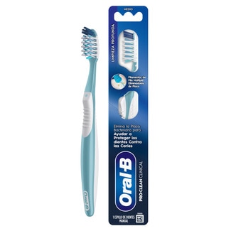 Oral B Escova Manual Pro Clean Clinical embalagem 1 unidade