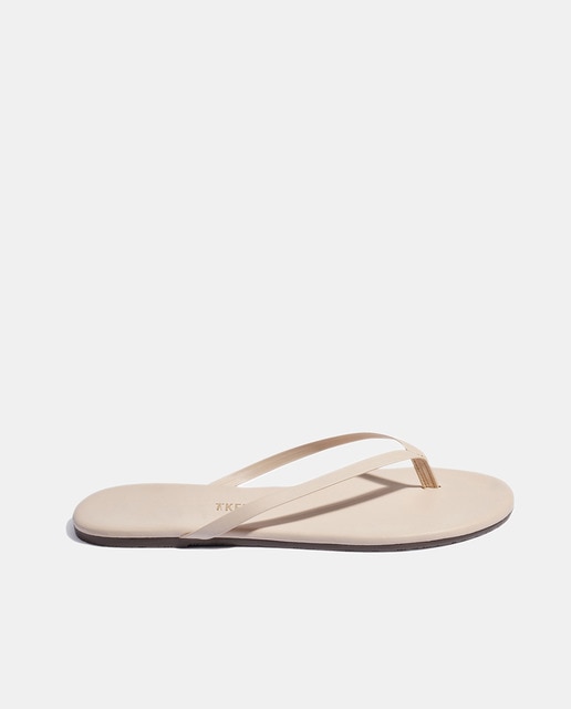 Tkees - Sandalias de mujer en piel planas.