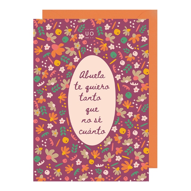 Postal UO 'Abuela te quiero tanto que no sé cuanto'.