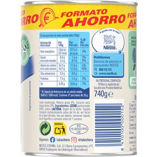 Leche condensada lata 740 g - La Lechera