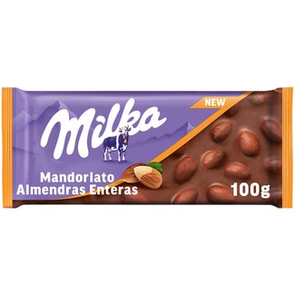 MILKA Milchschokolade mit ganzen Mandeln Tafel 100 g