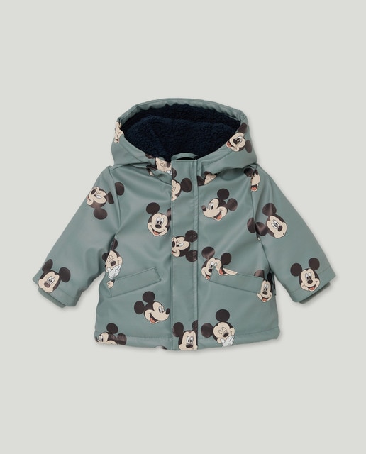 Parka engomada licencia Mickey de bebé niño