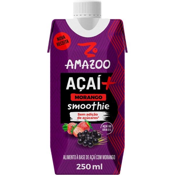 Smoothie de Açaí e Morango embalagem 25 cl