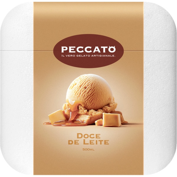 Gelado de Doce de Leite embalagem 500 ml