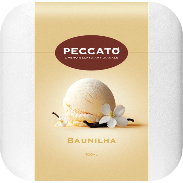 Gelado de Baunilha embalagem 500 ml