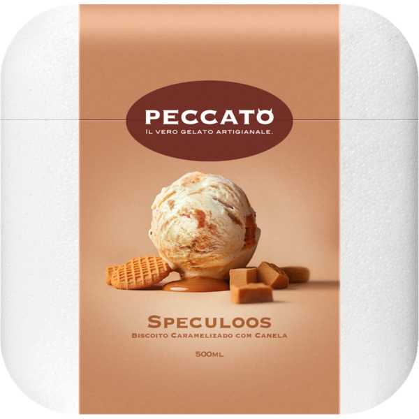 Gelado Speculo Biscoito Caramelizado de canela embalagem 500 ml