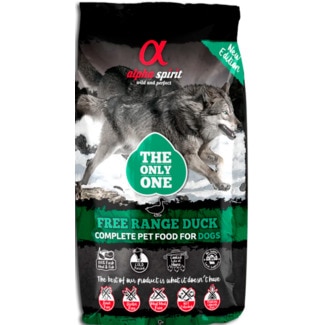 Alpha Spirit Alimento Seco para Cão sabor Pato embalagem 3 kg