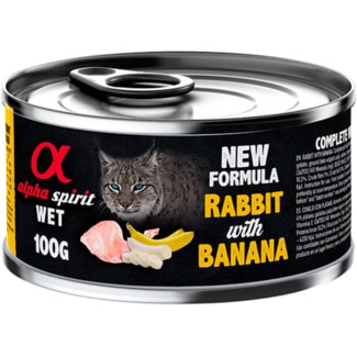 Alpha Spirit Alimento Húmido para Gato sabor Banana lata 100 g