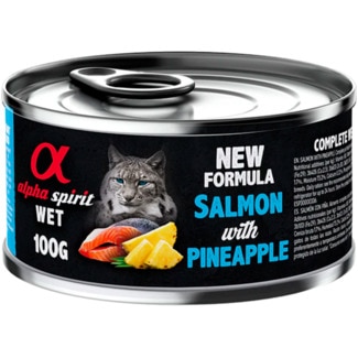 Alpha Spirit Alimento Húmido para Gato sabor Salmão lata 100 g