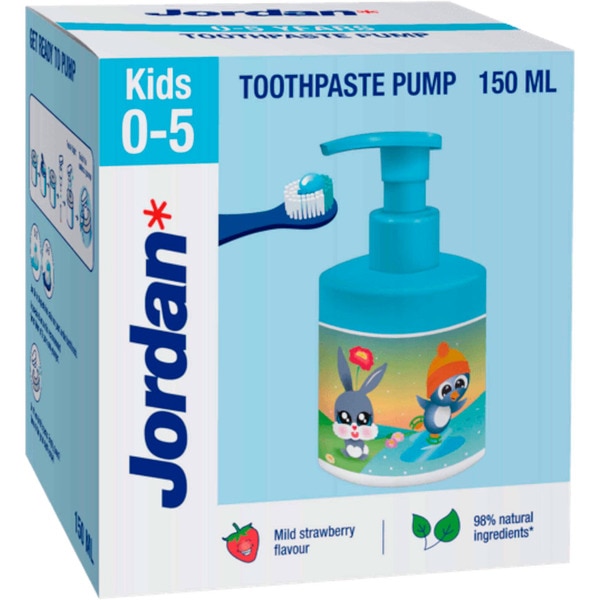 Pasta de Dentes Criança Pump 0 a 5 Anos embalagem 150 ml