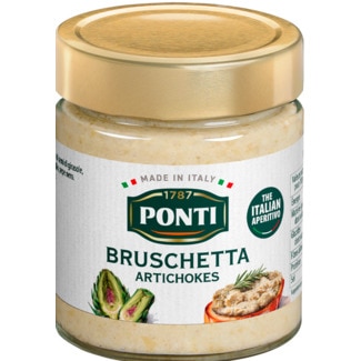 Ponti Bruschetta de Alcachofras frasco 130 g