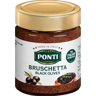 Ponti Bruschetta de Azeitona Preta frasco 130 g